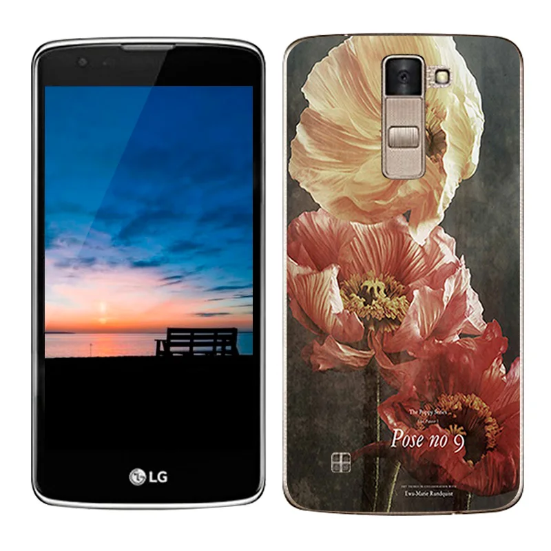 Роскошный чехол для LG K8 Lte K350 K350E K350N, чехол с изображением пейзажа, Силиконовый ТПУ мягкий чехол для LG K8, чехол для телефона s 5,0, Ультратонкий чехол