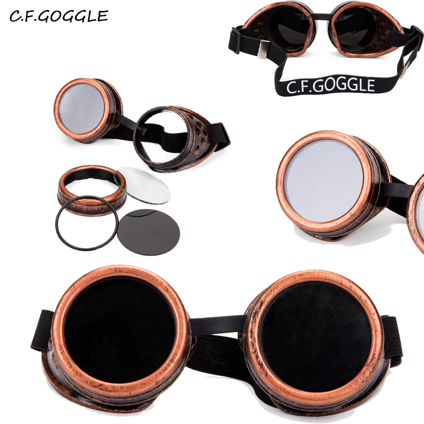 Очки C.F.GOGGLE новинка мужские и женские очки в стиле панк ретро сварочные с круглой