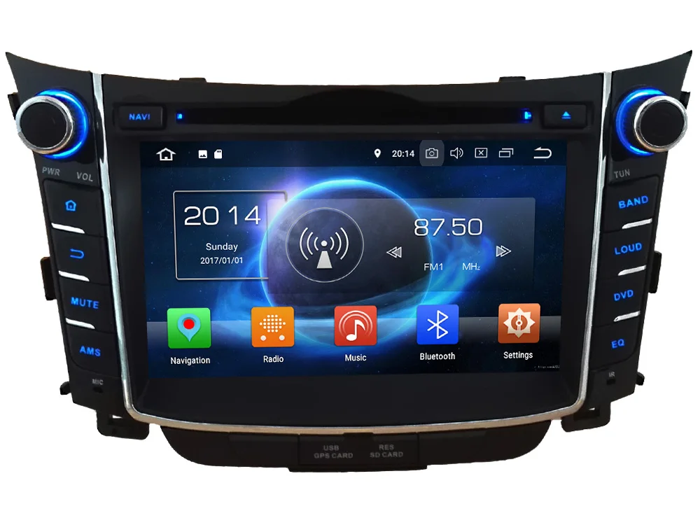 Sale 7" Octa Core 4G WIFI Android 8.1 4GB RAM 64GB ROM RDS DAB BT Car DVD Multimedia Player Radio Stereo For Hyundai I30 2011-2016 0
