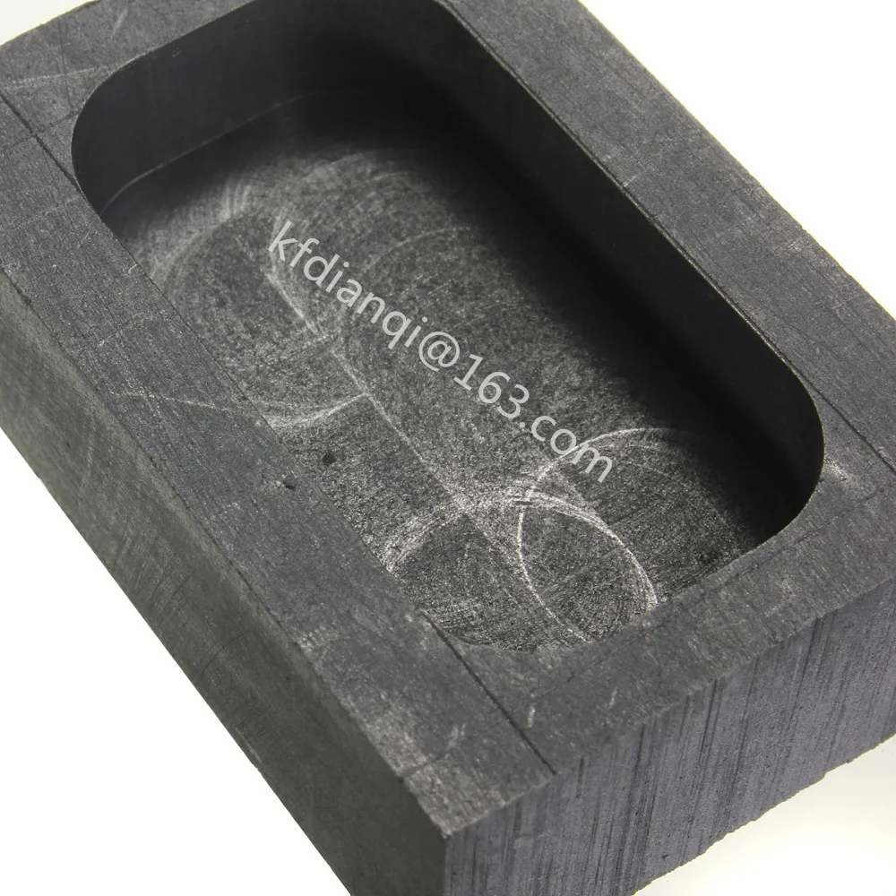 

99.95%Pure Graphite Crucible/185*55*45mm/Rectangular Crucible /Graphite Crucible