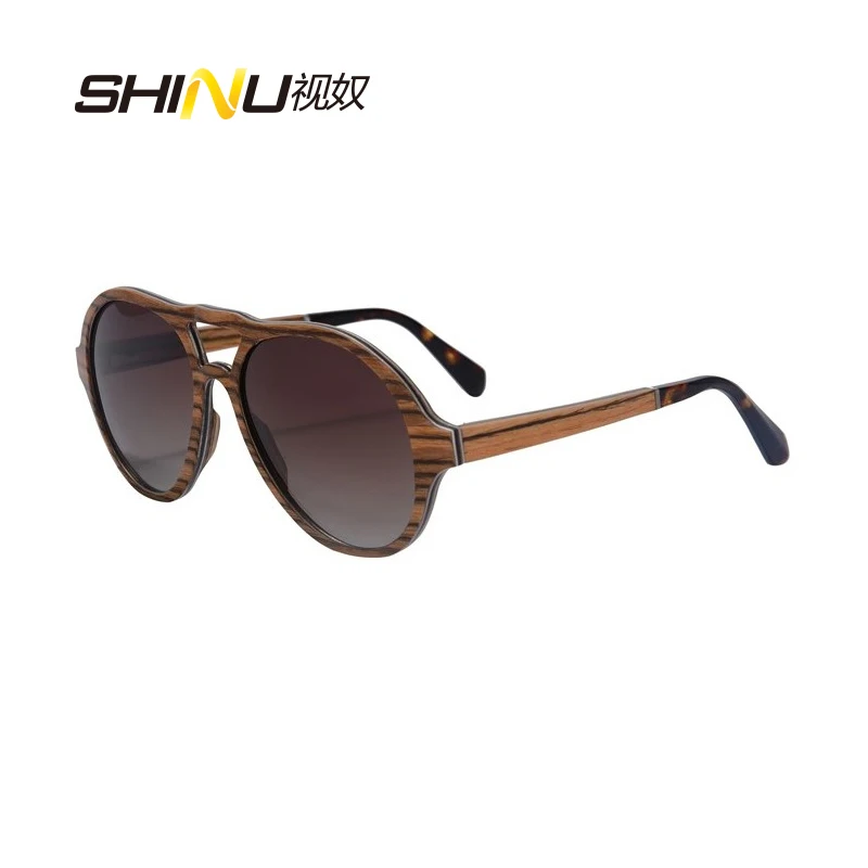 

SHINU brand wood Sunglasses man Retro Wooden Glasses Polarized Driving Eyeglasses Lunette De Soleil SH73004
