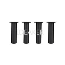 4 шт. 150x38 мм Алюминиевые ножки, регулируемые по высоте черные ножки, ножки для мебели