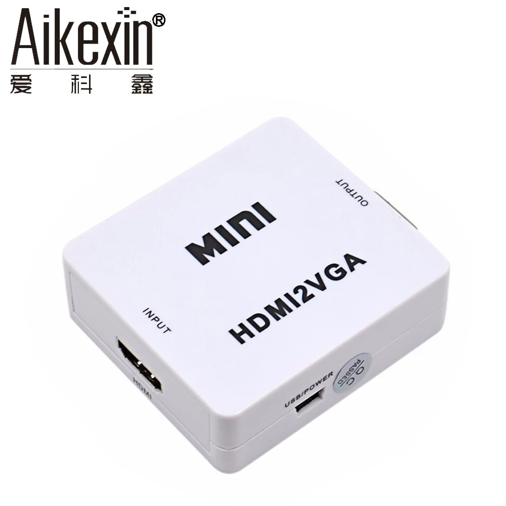 Адаптер Aikexin Mini HDMI VGA с аудиоразъемом 3 5 мм Переходник мама папа|mini hdmi to vga|mini hdmihdmi vga