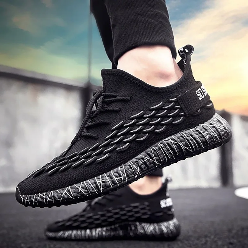 

Breathable Men Casual Shoes Fashion Sneakers Summer Chaussure Homme Spring Autumn Lace Up Espadrilles Big Size Hip Hop Shoes