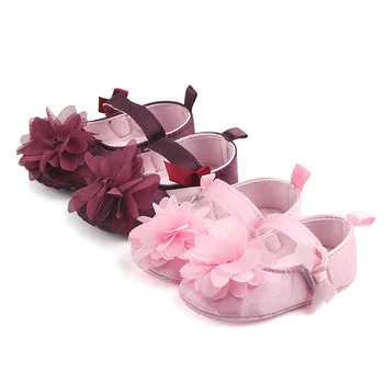 

Baby Girls shoes Rose First Walkers kid Soft Sole, Skidproof Children Floor Shoes,Non-Slip Soft Toddler Bed shoes