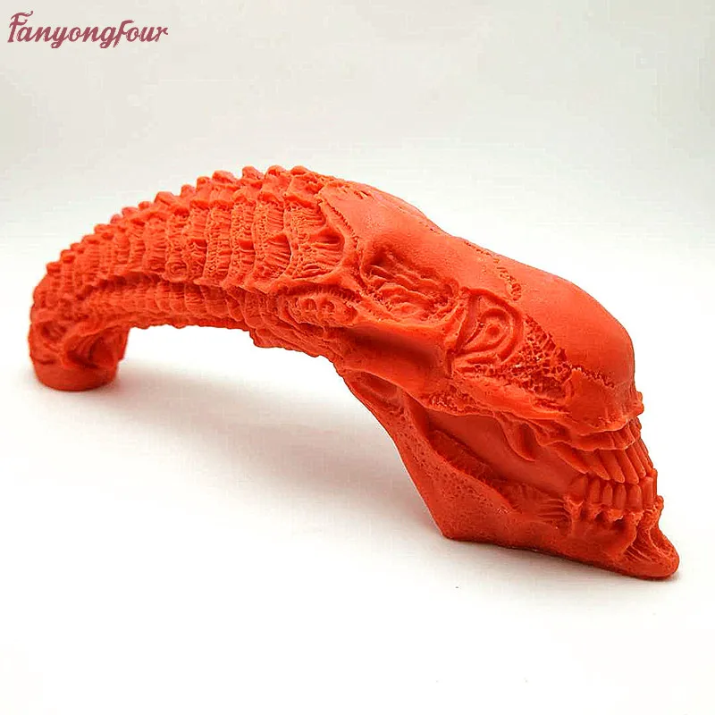 

3D monsters creatures skull cake mold, mousse chocolate cake mold, plaster, cement DIY silicone mold cake decoration tools