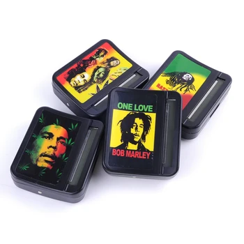 

GERUI 1PC Automatic Cigarette Tobacco Roller Rolling Machine Box Case Rolling Machine For Suit 78mm Papers Bob Marley Style