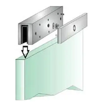 BADODO 280 кг/600LBS Электрический магнитный/EM Замки con нержавеющая сталь u-образный кронштейн для бескаркасных стеклянных одной двери