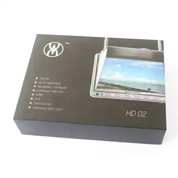 FPV DVR 5.8g transmission HDMI 1024 resolution DVR Dual Receiver 7 inch Built-in Battery FPV Monitor Screen For RC Model