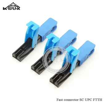 

free shipping 50pcs SC UPC Fast connector Optical FTTH fiber covered wire SC UPC quick connector