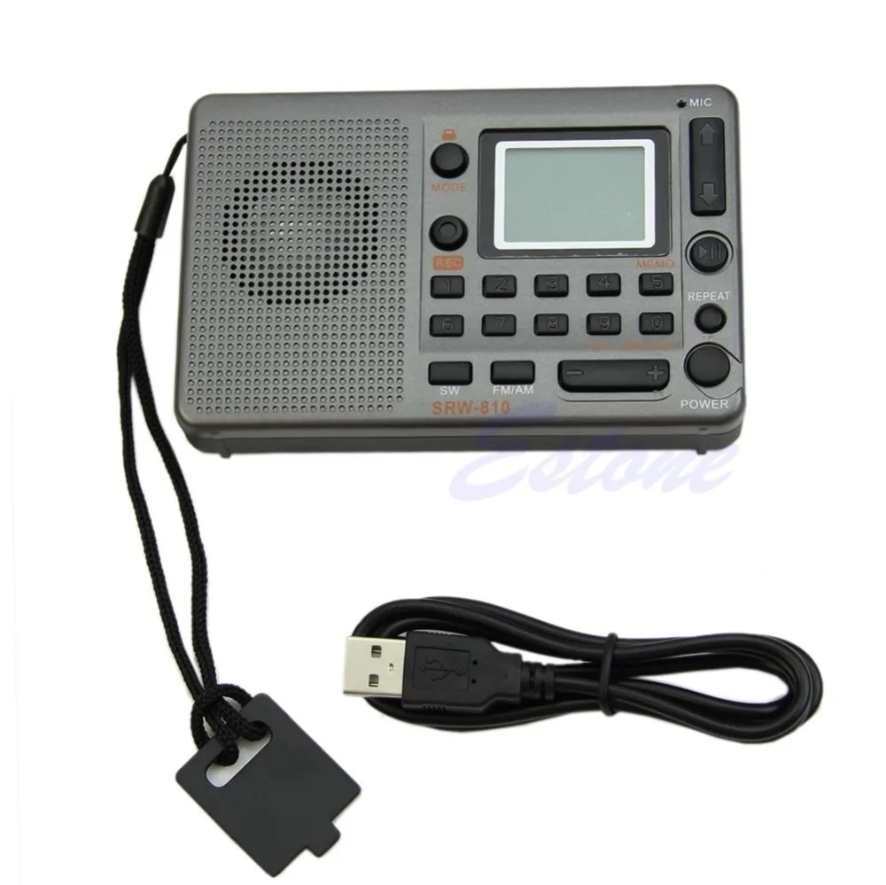 

OOTDTY Digital Tuning LCD Receiver TF MP3 Player FM AM SW Full Band Radio Portable New