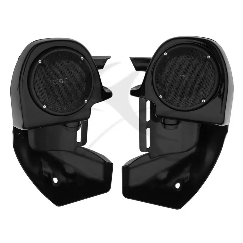 

Motorcycle Lower Vented Leg Fairing 6.5" Speakers with Grills For Harley Touring Road King Electra Glide Street Glide 1983-2013