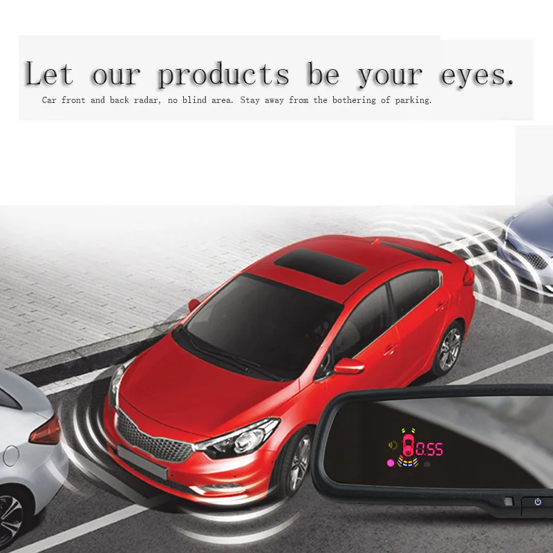 Original bracket Car Room Interior Mirror Automobile parking sensors Reverse Radar Monitor Detector System Showing Distance Original bracket Car Room Interior Mirror Automobile parking sensors Reverse Radar Monitor Detector System Showing Distance