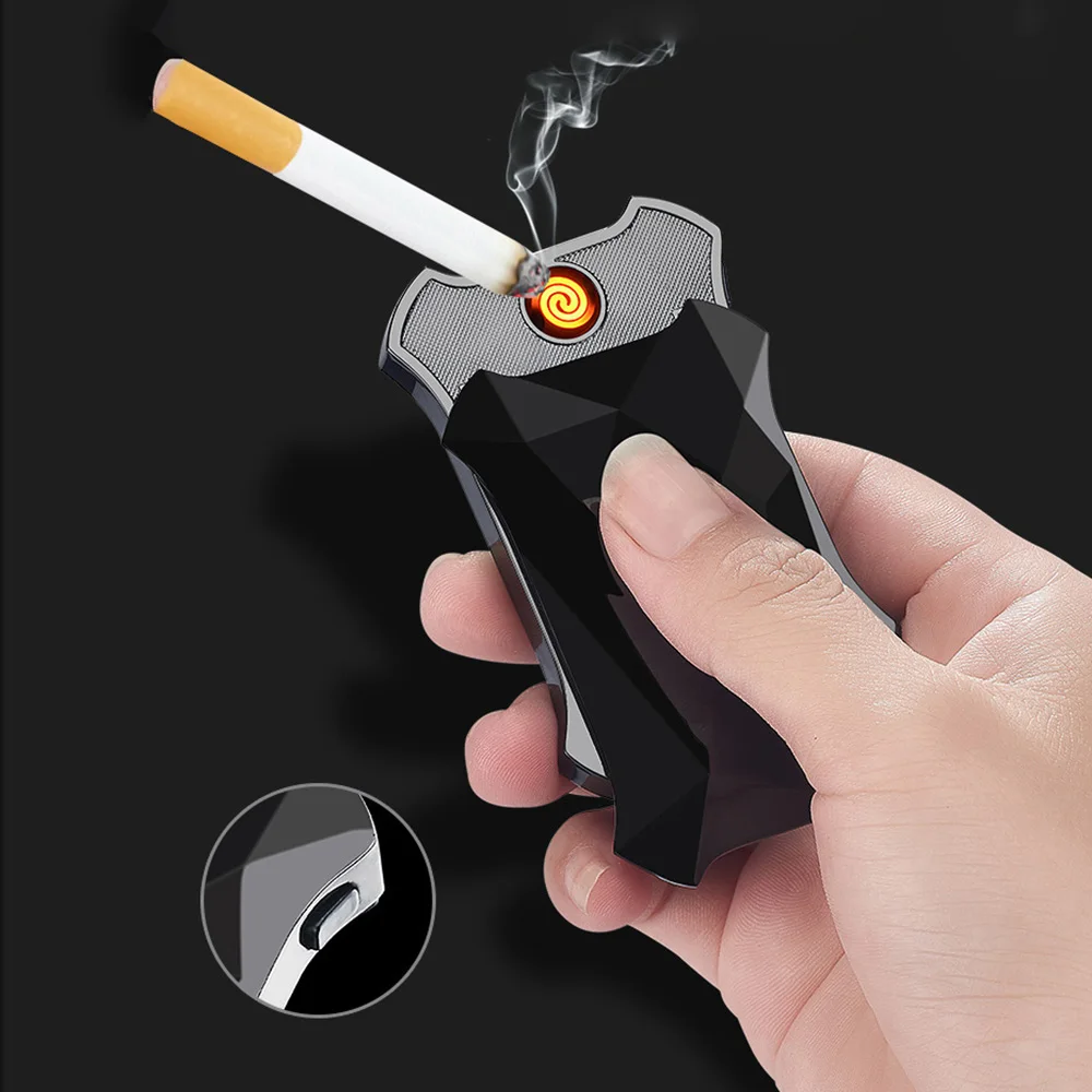 

GERUI Fashion personality LED display large screen lighter Portable cool lighter Identity symbol foreign lighter JL-850V