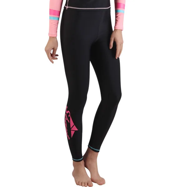 Long Sleeve Women Rash Guard and Leggings Running Swim Snorkeling
