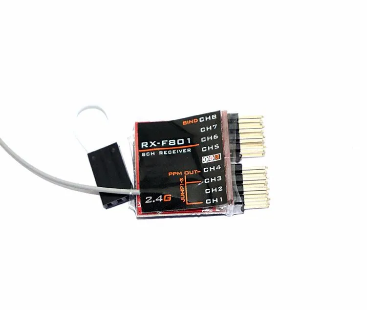 

FRSKY RX-F801 8CH FPV Receiver with PPM Output compatible withRSKY X9D/ X9D PLUS/ DJT/DFT/DHT