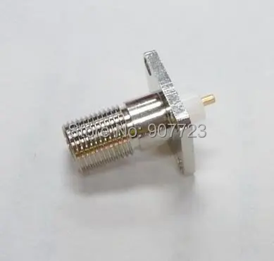 

10pcs F Female with 4 holes flange PTFE deck solder Panel Mount RF Connector