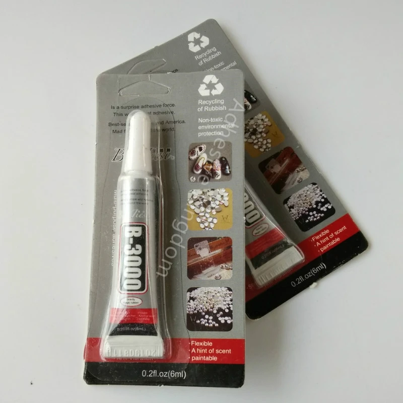 Hot sale 10pcs 6ML B3000 glue transparent metal craft high strength