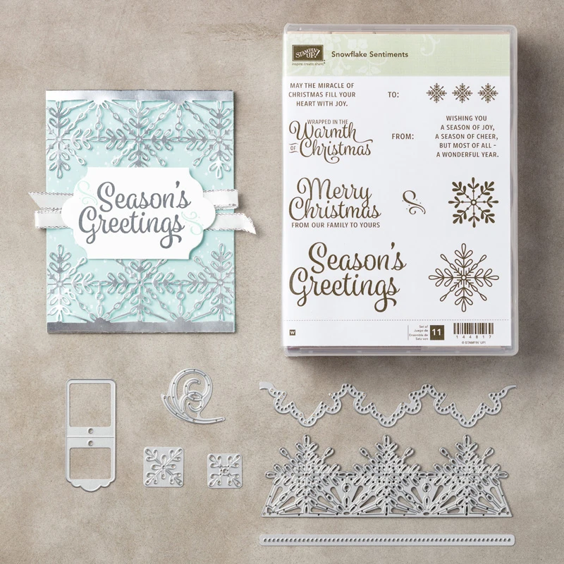 

Eastshape Christmas Snowflake Clear Stamps and Dies Metal Dies for Card Making Scrapbooking Craft Embossing Stamp Sets Dies