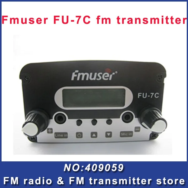 

FREE SHIPPING CZH FU-7C 7w fm transmitter broadcast transmitter FM radio station cheap portable wireless station