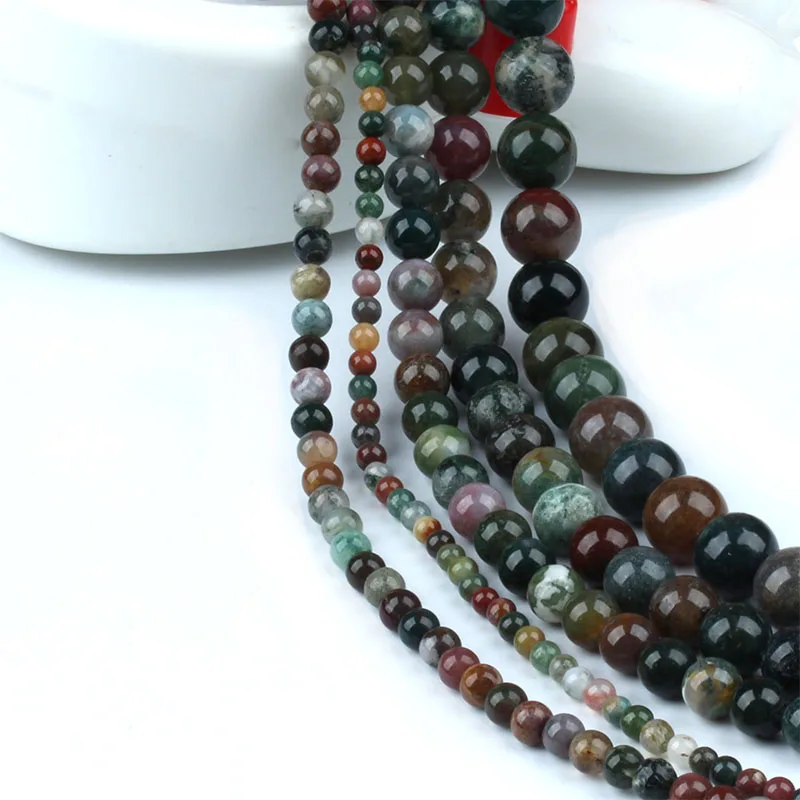 Зеленая темная круглая цветная Пьедра 4/6/8/10/12 мм DIY artesania joyeria pulsera воротник для