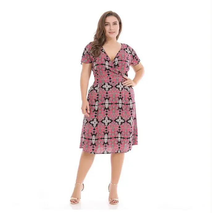 Aliexpress.com : Buy 2018 women summer maxi dresses printed V neck ...