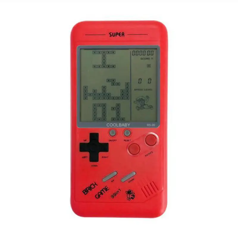 Small Handheld Game Console For Children Students Classic Nostalgia Puzzle Built-In Variety Of Games Classic Tetris Game 