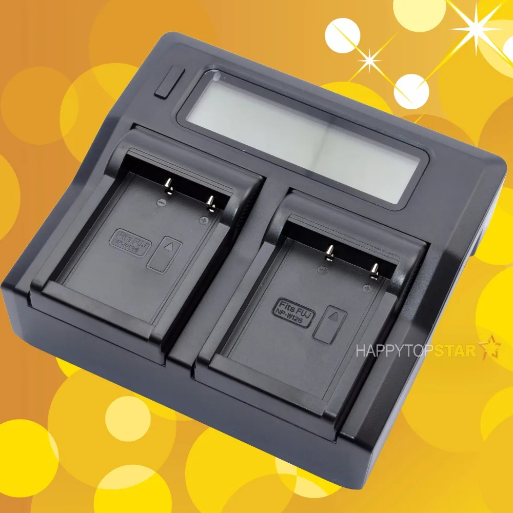 

Dual Digital LCD Quick Fast Double Charger for Fujifilm Fuji NP-W126 Battery BC-W126 Charger XA3 XA2 XT20 XA10 XT2 XT10 X100F