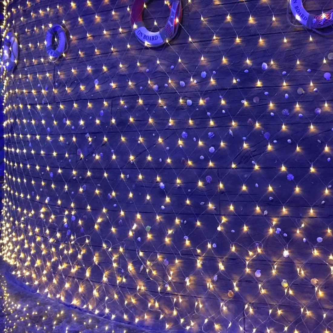 #Best 1.5x1.5m 220V Net LED String Light Festival Christmas Decoration Waterproof EU Plug 8 Modes 100LED Led Net Lights