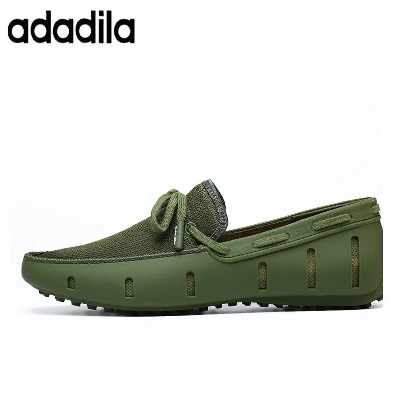 

New Durable Mens Lace Loafers Swims Casual Beach Shoes Breathable Driving Shoes For Men Penny Loafers Mesh Comfortable Shoes