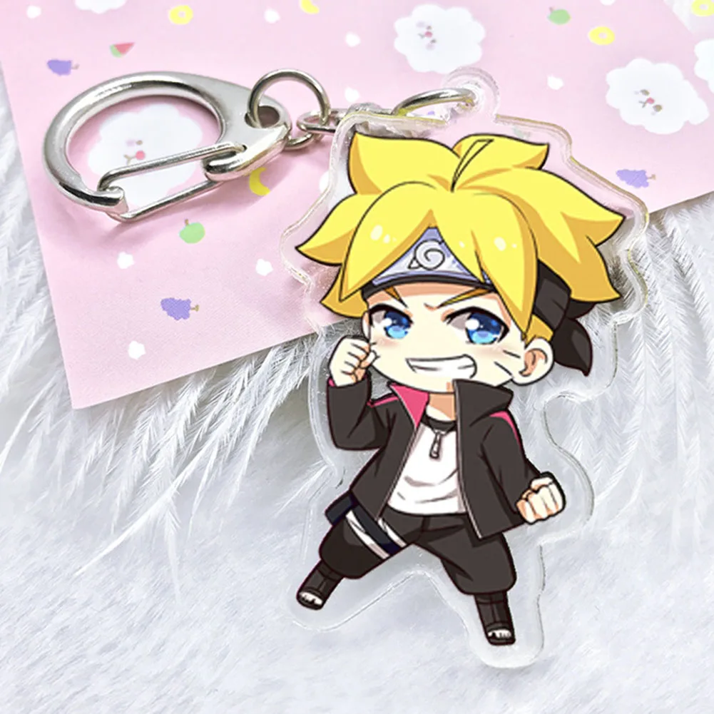 

Naruto Keychain Key Ring Holder Stand Support Action Figure Pendant Accessories Minato Uchiha Madara Akatsuki