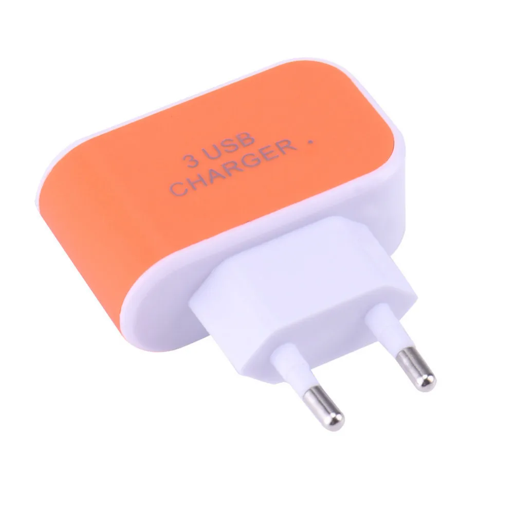 

3 Ports Charger 3 USB Port Wall Home Travel AC Charger Adapter EU Plug Mobile Phone Charger 3.1A