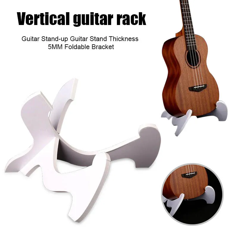 

Guitar Stand PVC Guitar Stand X-Frame Portable 5MM Thickness Foldable String Instrument Holder ASD88