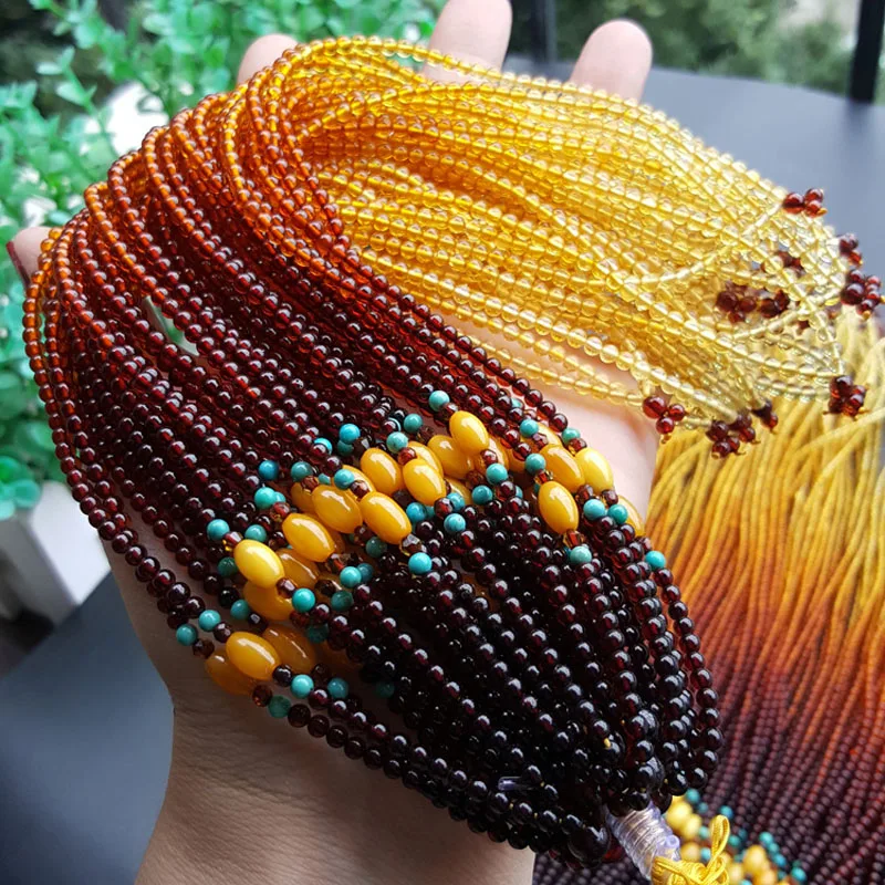 3mm amber necklace (5)