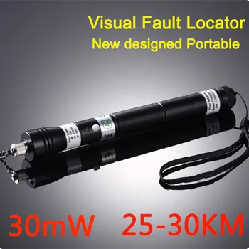 

30mW 25~30KM NEW Handheld Visual Fault Locator VFL Red Laser Light Fiber Optic Cable Tester Optical Fiber Laser Pointer,VD-VFL30