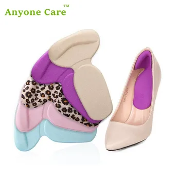 

1 Pair Women Foot Care Heels Silica Gel Pad Protect insoles self-adhesive Anti-friction T shape orthopedic shoes heel pads