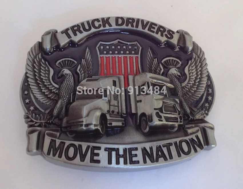 

Truck Drivers Move The Nation Belt Buckle for 4cm Belts Novelty Accesorios Gifts
