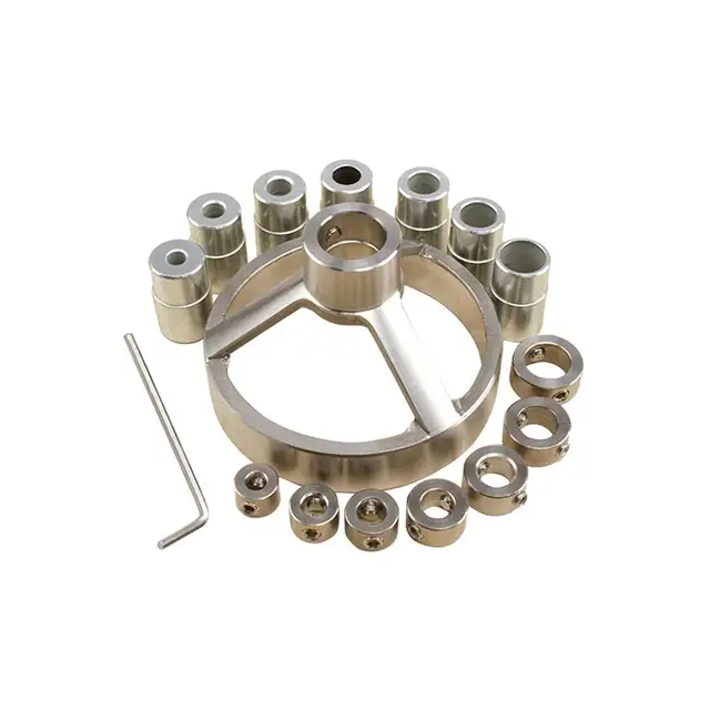 16pcs 90 Degree Drill Bit Guide Hole Puncher Locator Jig 5/6/7/8/9/10/12mm Stainless Steel Bushing Drilling Woodworking Tools