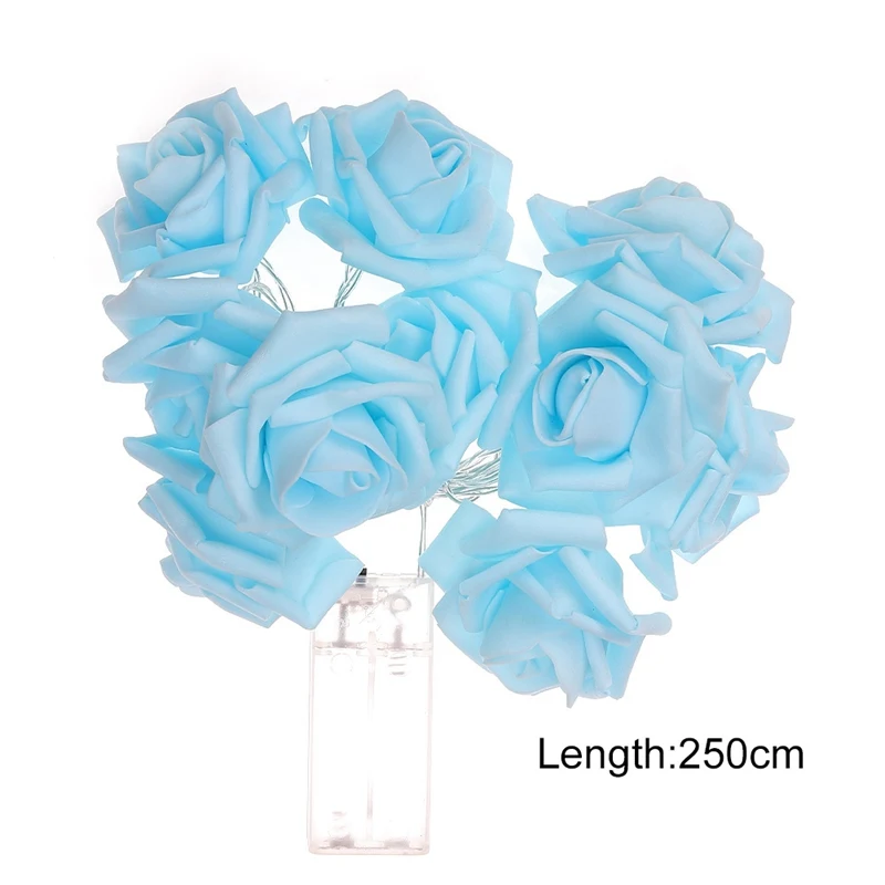 Flor do Feriado do Natal Luzes da Corda para Decoração de Casamento dos Namorados Conduziu a Lâmpada Sale Bateria Operado Led Rose 10 - 20 Hot 3 m 8 Da Corda Para Decoração de Casamento Dos