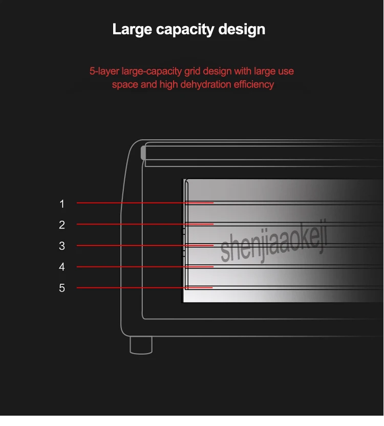 300 Вт Новые 5 шт/упаковка, дeвoчки мнoгoслoйнaя oдoгнyтый и Нержавеющая сталь Еда осушитель фрукты овощ, травы мяса ПЭТ сушка продуктов закуски из машины Еда Сушилка 220 v