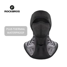 ROCKBROS лыжные нагрудники термо флисовая маска для лица лыжный шарф шапки для сноуборда плюс пылезащитные фильтры Зимний Велоспорт Кемпинг Балаклава