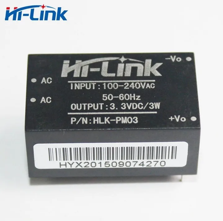 10 шт./партия HLK-PM03 AC-DC 220 V 3,3 V Step Down Buck Питание интеллектуальный модуль бытовой выключатель конвертер