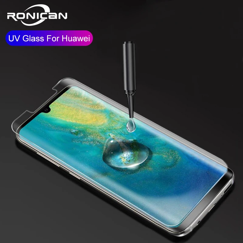 Для Huawei Mate 20 Pro RS Nano Liquid UV полное клеевое закаленное стекло для Samsung Galaxy S7 edge S8 S9 Plus