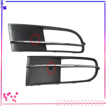 

Chrome Front Left Right Bumper Lower Fog Light Lamp Grilles Cover For VW Beetle 2012-2015 Cabrio 13-15 5C5853665D 5C5853666D
