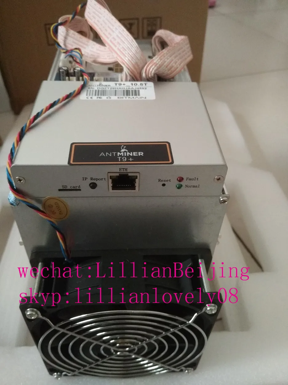 Б/у AntMiner T9+ PSU miner 16nm BTC Bitcoin майнинговая машина от битмайна T9 10,5 T плюс источник питания