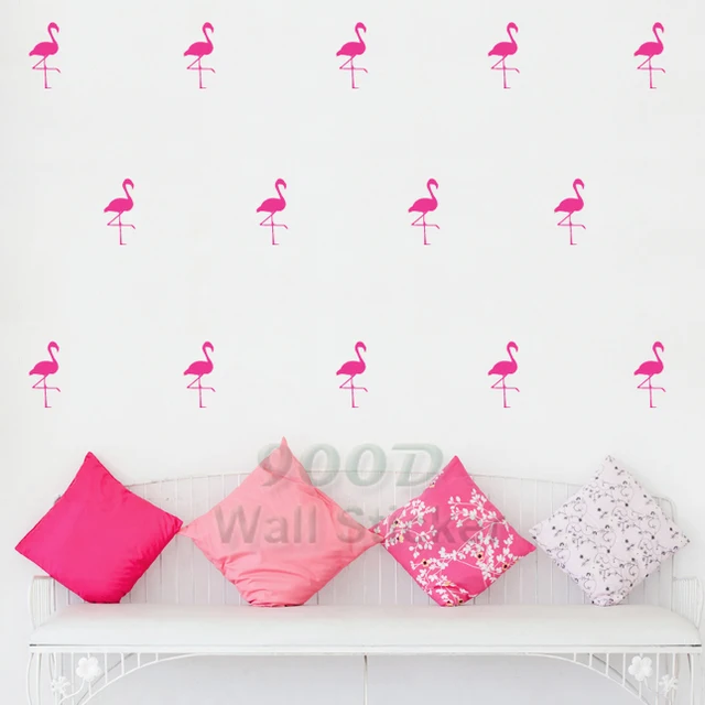 Kartun Flamingo stiker dinding Decals dinding Removable 