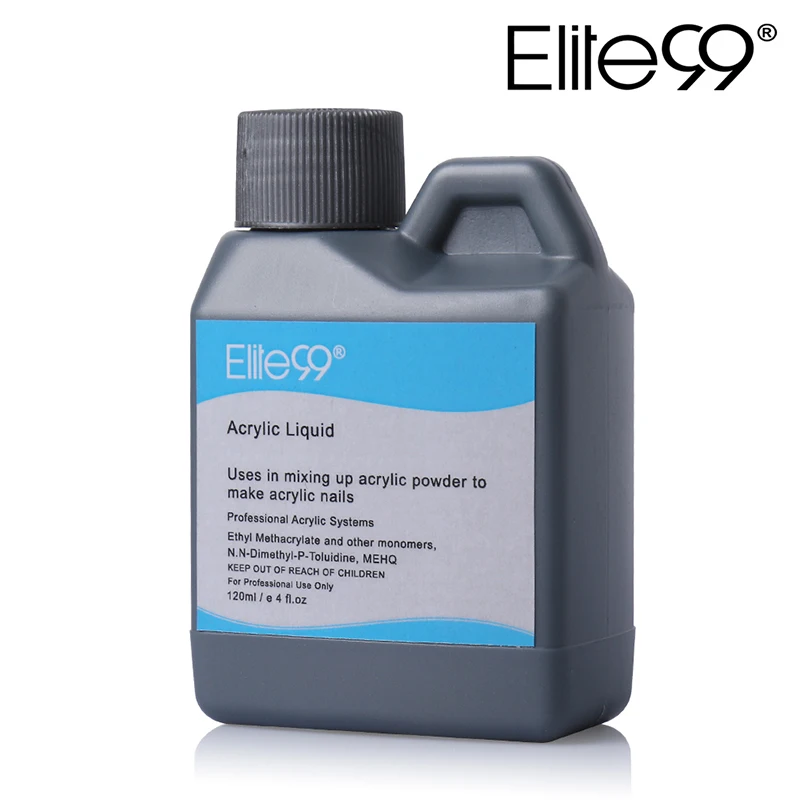 Elite99 120ml Acrylic Liquid Monomer False Acrylic Nail Art Design Tool Manicure For DIYPowder Dust Nails Tips Powder Nail Tools