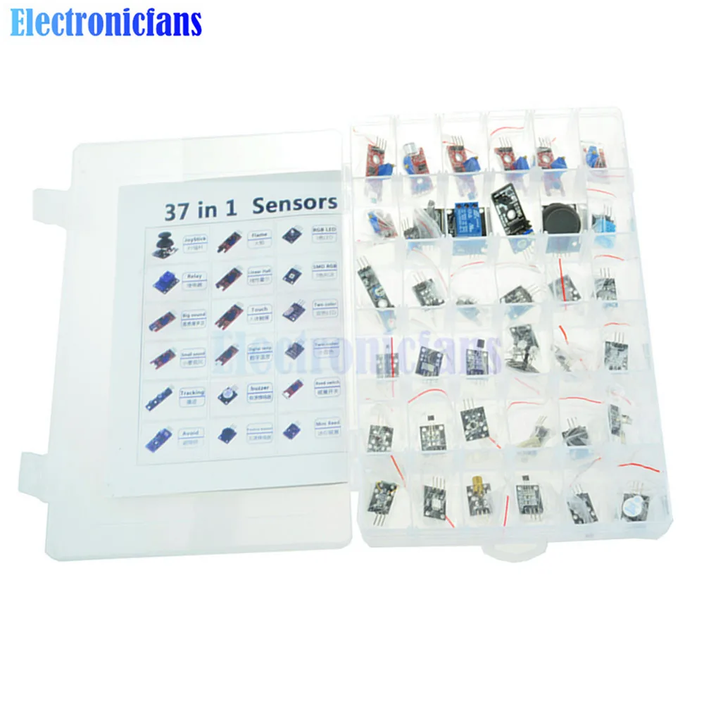 Комплект датчиков 37 в 1 для начинающих Arduino Raspberry Pi Обучающие ключи модуль s Ultimate с