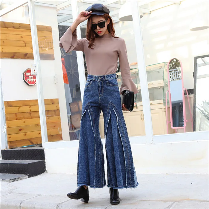 denim wide leg pants 06