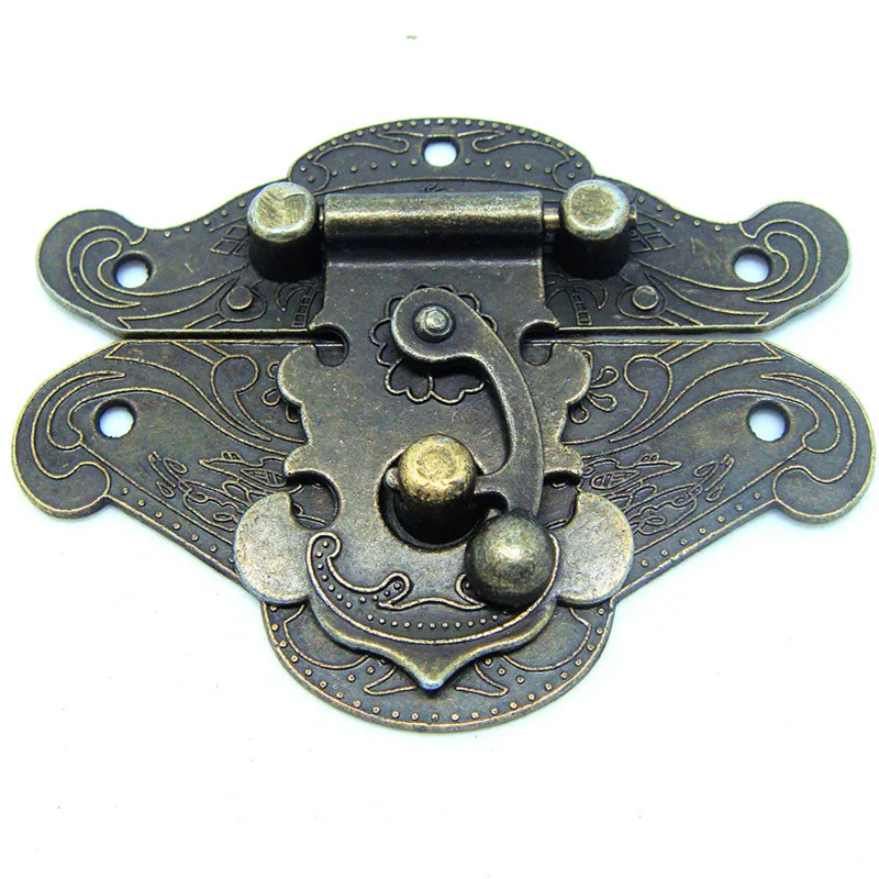 20pcs 82 * 65MM Antique wood chest alloy lock hasp buckle large wooden